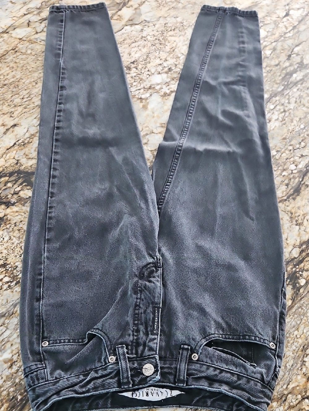 Z Cavaricci Women's   Black Washed Jeans. Size 29 Inseam 30" Rise 8.5"